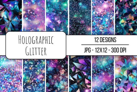 Download Holographic Glitter Seamless Pattern - Holographic Collection