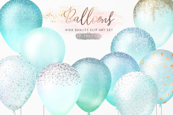Download Green Glitter Sparkle Balloons Clipart - Sparkle Collection
