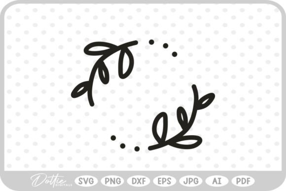 Download Botanical Circle Border Leaf SVG PNG DXF - Premium Bundle