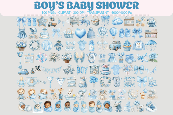 Download Boy Baby Shower Clipart – 100 PNGs - Baby shower clipart Collection