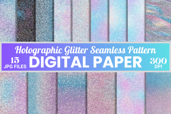 Download Holographic Glitter Seamless Pattern - Holographic Collection